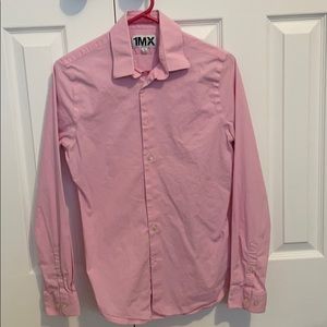 Express men’s 1MX dress shirt Extra Slim Fit PINK